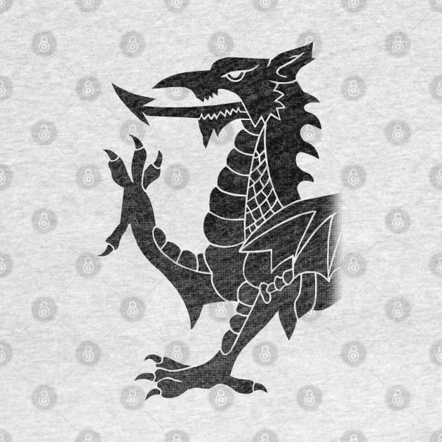 Welsh Dragon Black by GAz